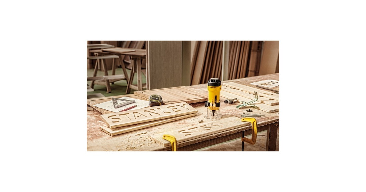 Stanley550W Kantenfrees bovenfrees  (Geel/zwart)