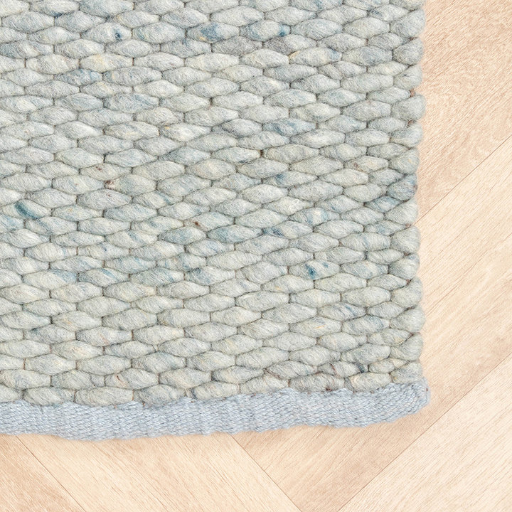 Wollen vloerkleed - Brilliant Mint | Onwijs warm!