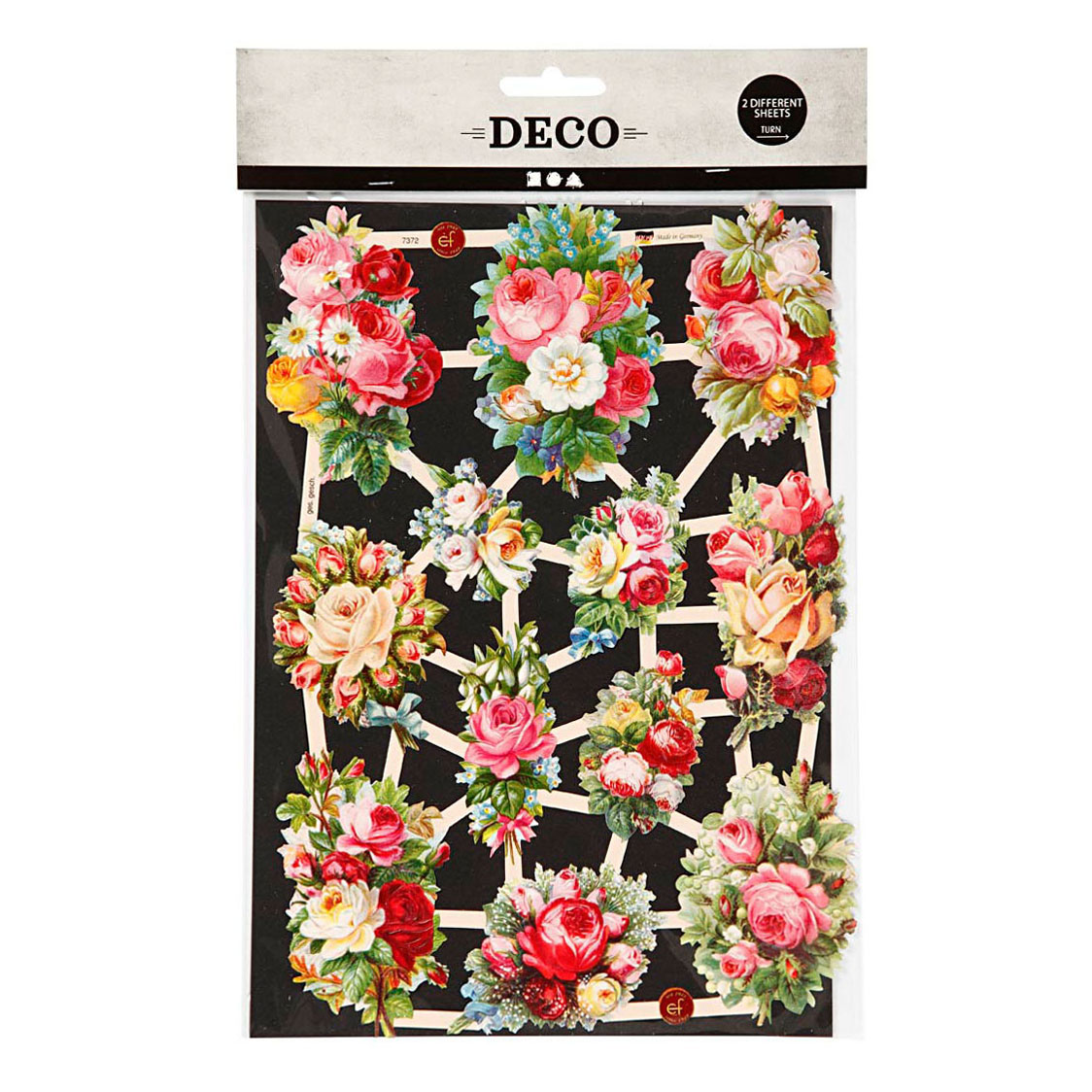 Vintage Plaatjes Lentebloemen, 2 Vellen