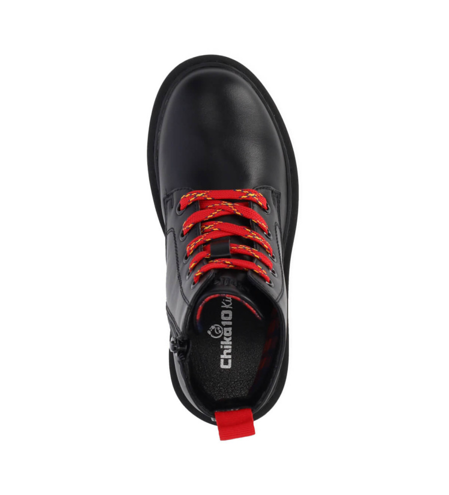 Chika10 Botas Suíças Infantis Tamanho 10 Pretas