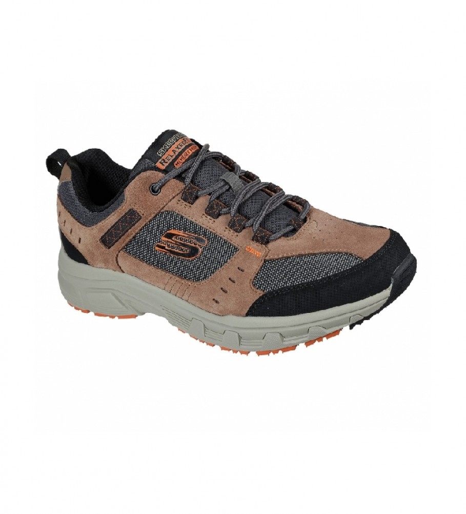 Tênis Skechers Relaxed Fit Oak Canyon marrom e preto