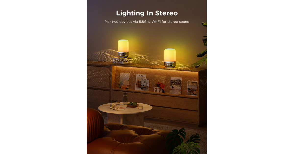 GoveeTable Lamp 2 Pro (Sound by JBL)  (Transparant)