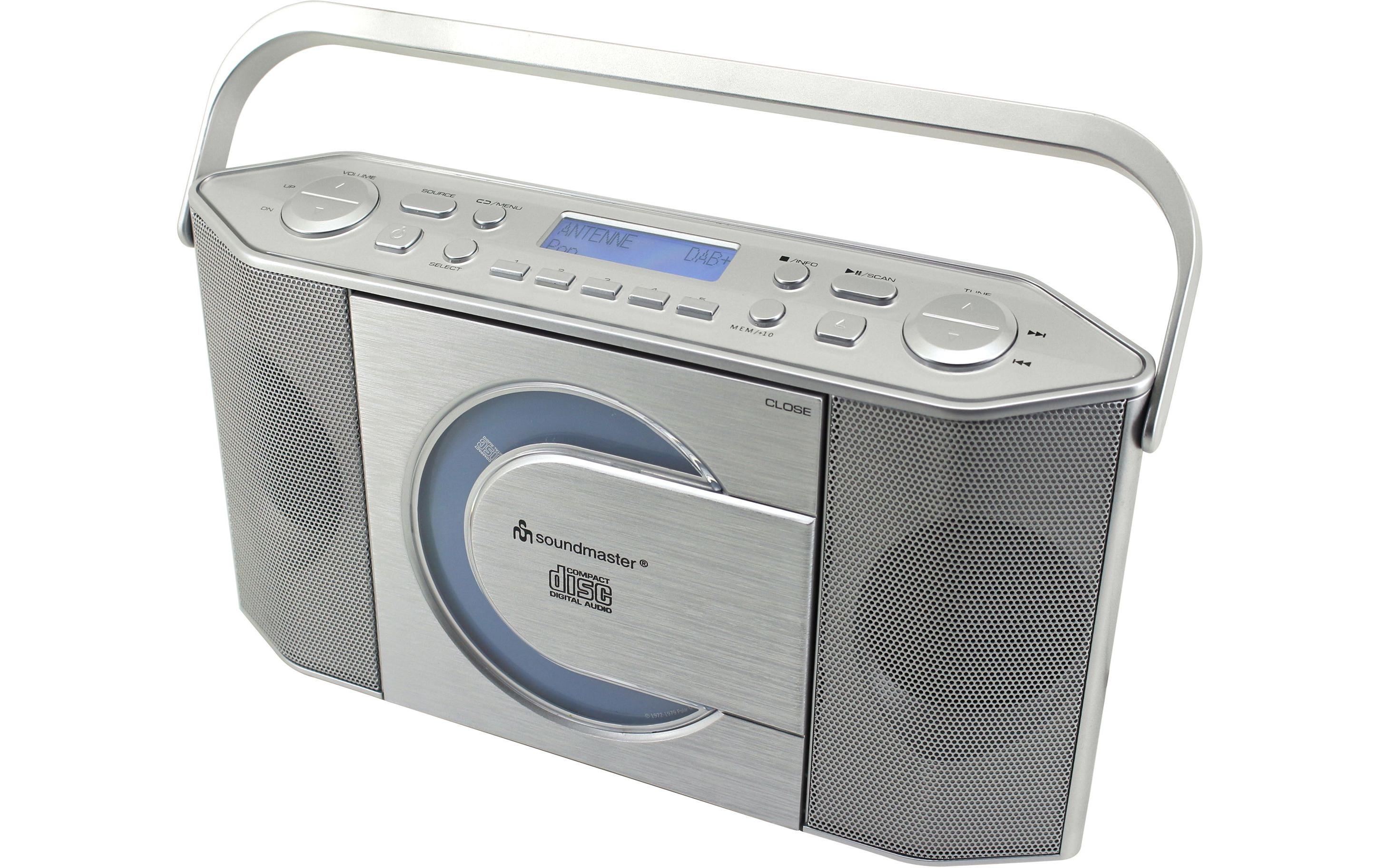 DAB+ Radio RCD1770SI SilberDAB+/UKW Digitalradio mit CD/MP3-Player