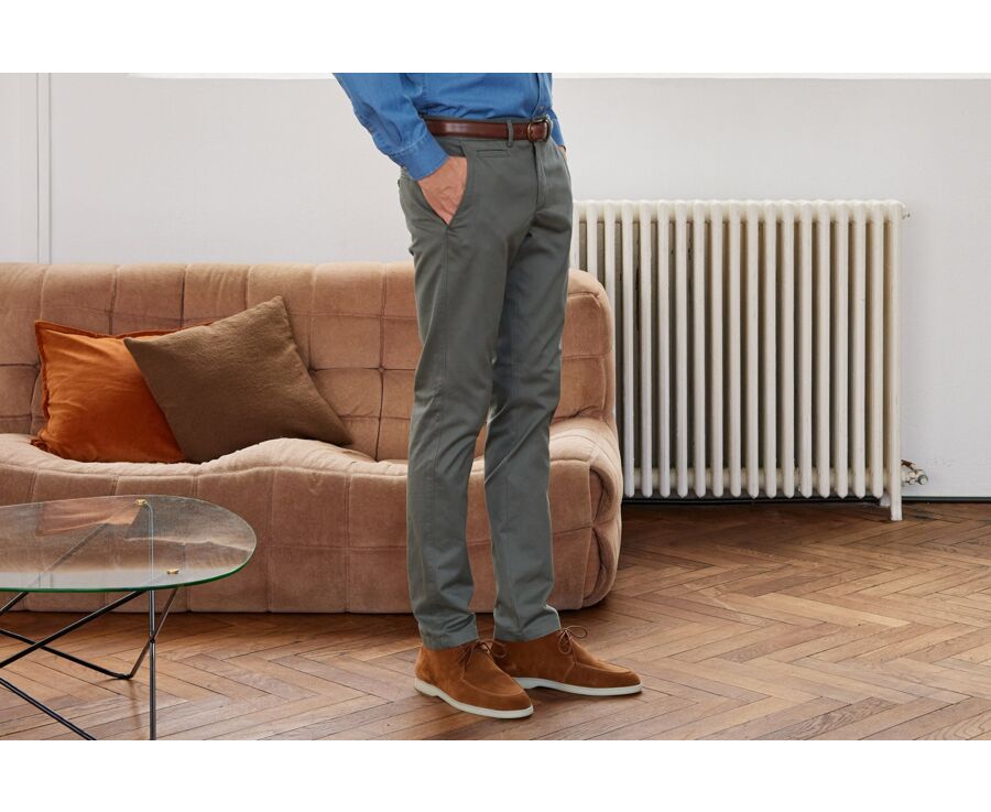Pantalon chino homme Vert Sauge - NIGEL II