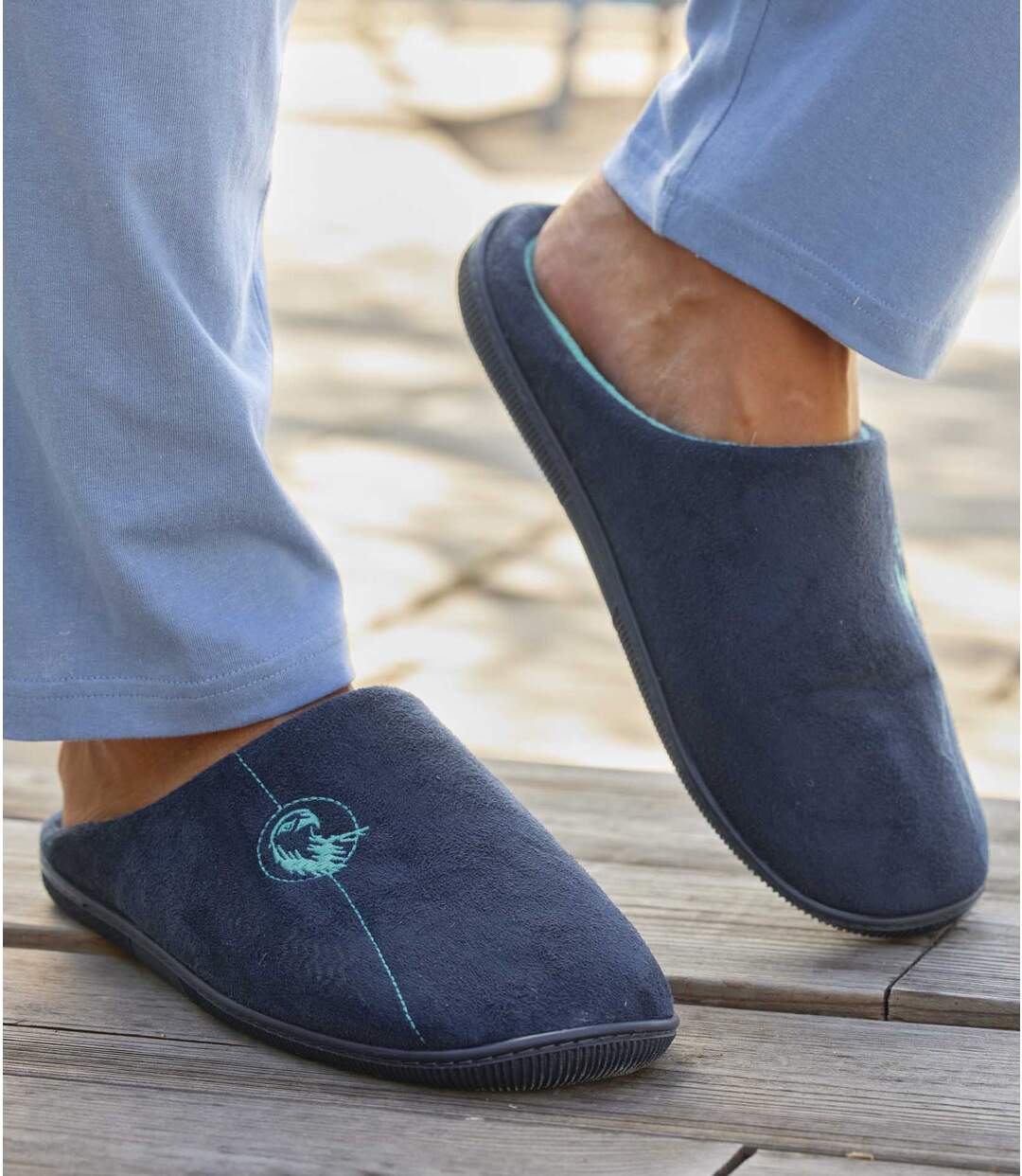 Chaussons Suédine Doublés Polaire