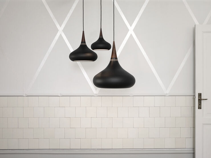 Fritz Hansen Orient™ P1, Black/Rosewood Grå