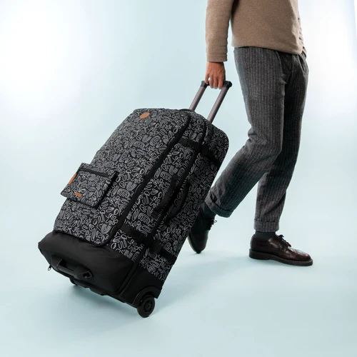 Valise souple 2 roues large Amiens noir
