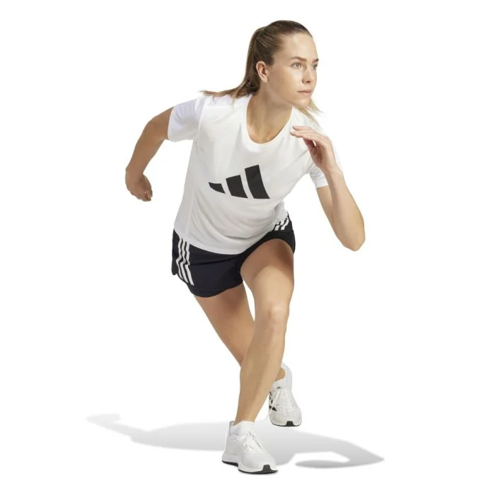 adidas Dame T-shirts Run It Tee Hvid