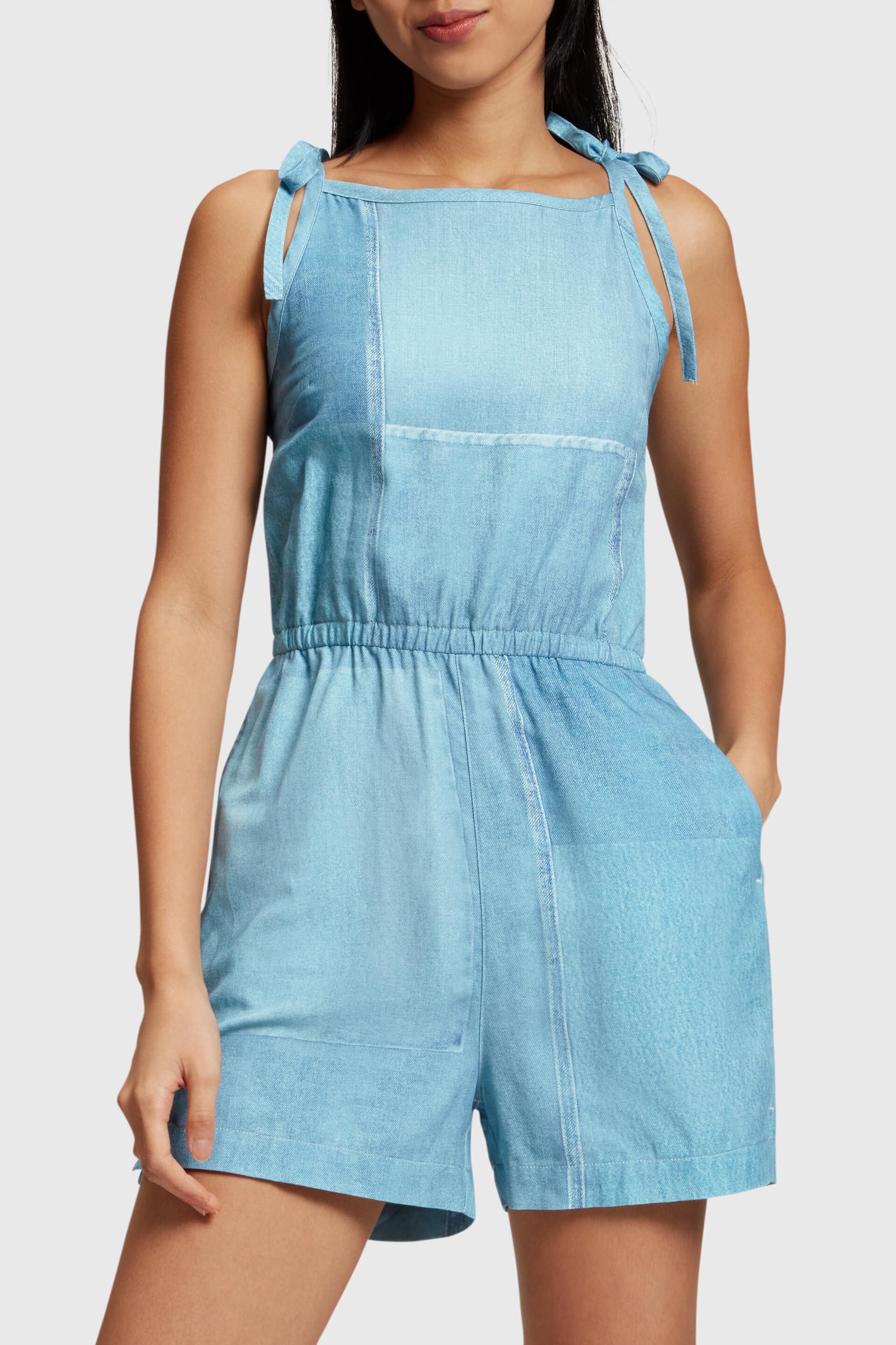 Combishort à imprimé Denim Not Denim