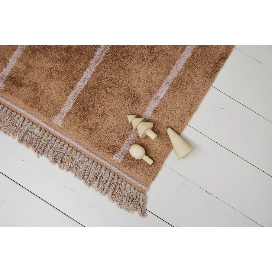 Tapis Petit Kinderteppich Nina stripe pink purple 180 x 80 cm