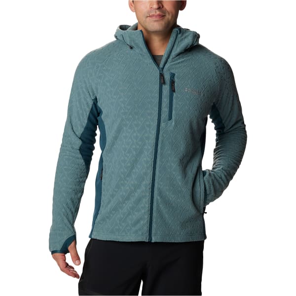 Veste polaire randonnée COLUMBIA TITAN PASS 3.0 HOODED FLEECE METAL/NIGHT WAVE