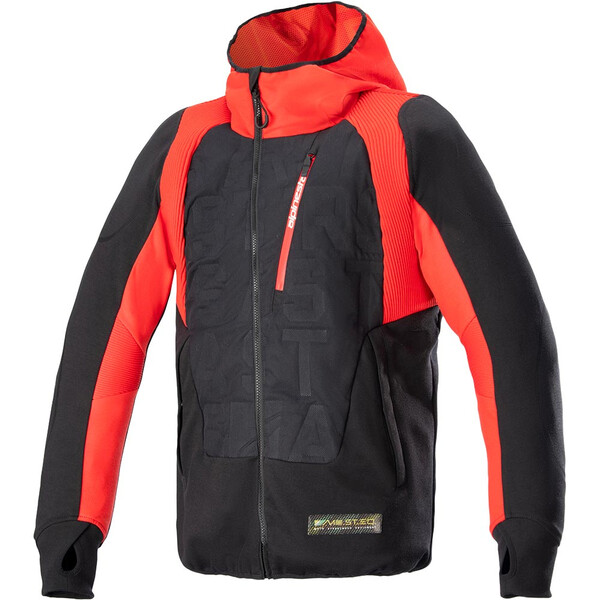 Alpinestars - Blouson MO.ST.EQ Hybrid Hooded Noir / Rouge