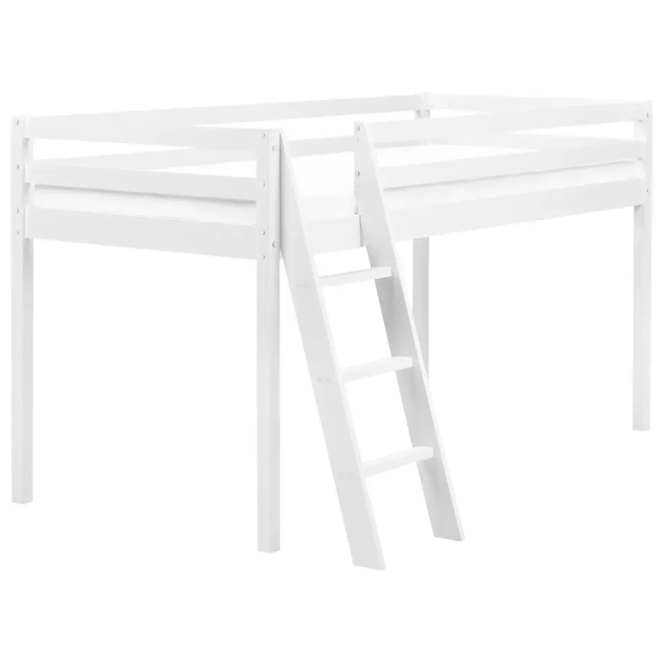 ASCOUX - Kinderbed - Wit - 90 x 200 cm - Dennenhout