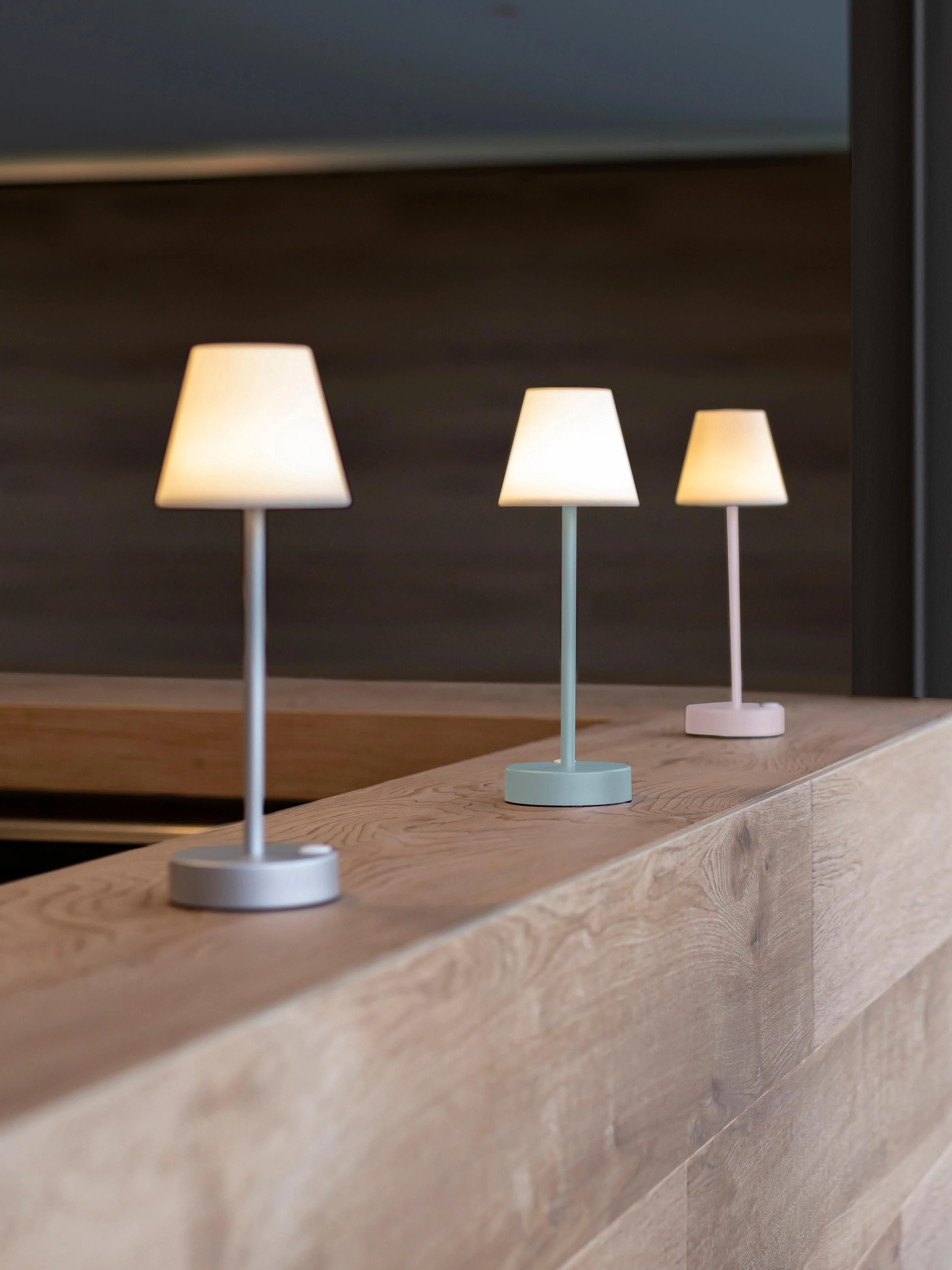 Mobiele dimbare LED-outdoor tafellamp Lola met touchfunctie