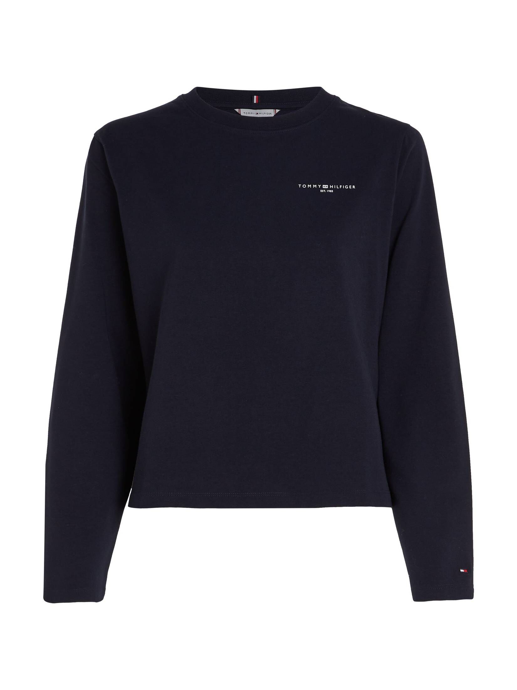 Tommy Hilfiger| Damen Langarmshirt 1985 Longsleeve mit Bio-Baumwolle