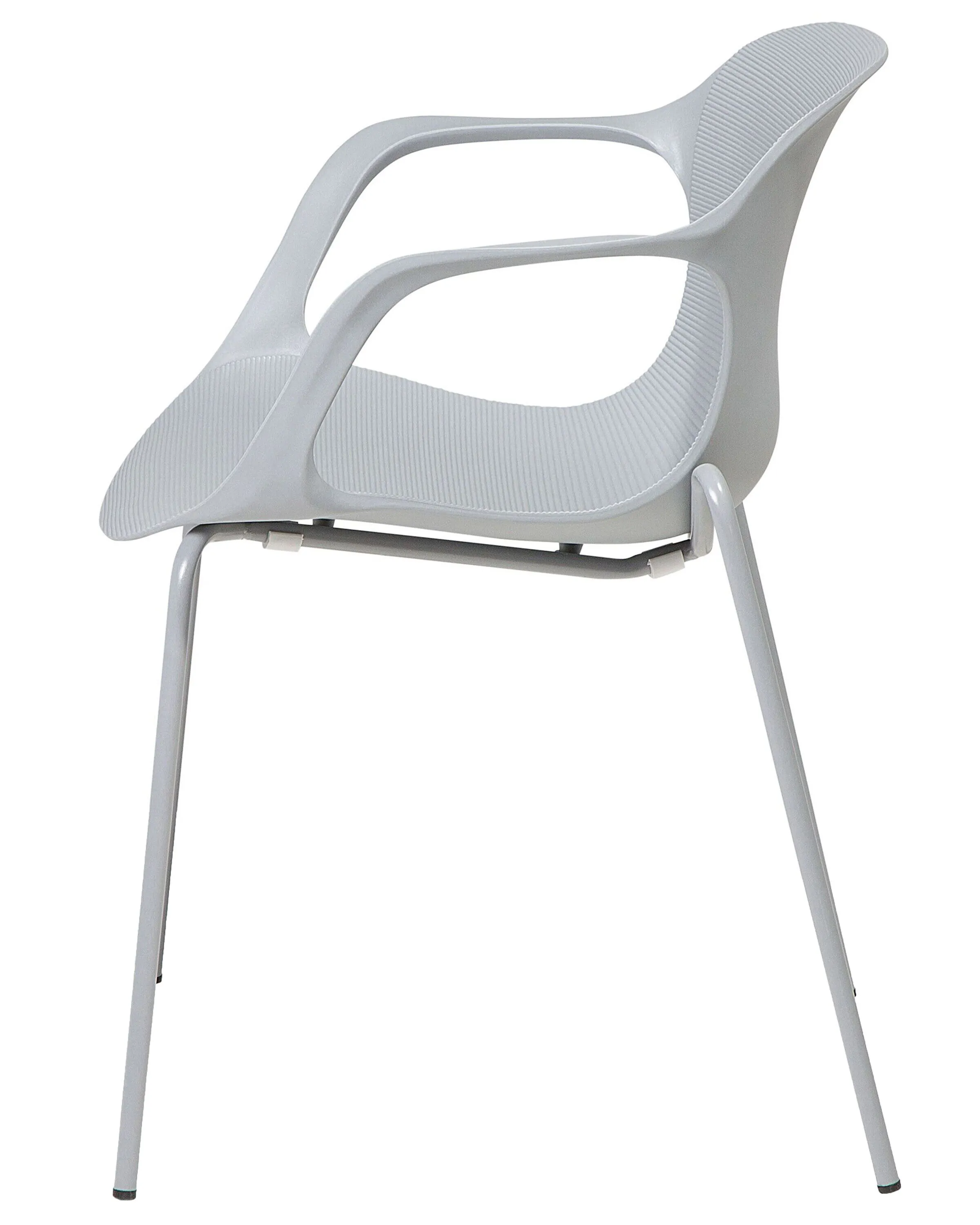 Set van 2 eetkamerstoelen ELBERT Lichtgrijs