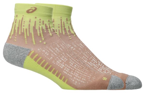 Chaussettes Asics Performance Run Quarter Rose/Jaune