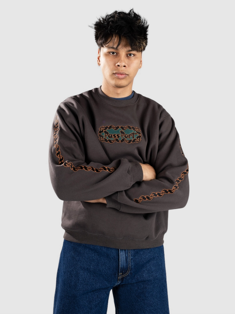 Pass Port Pattoned Sweater tar