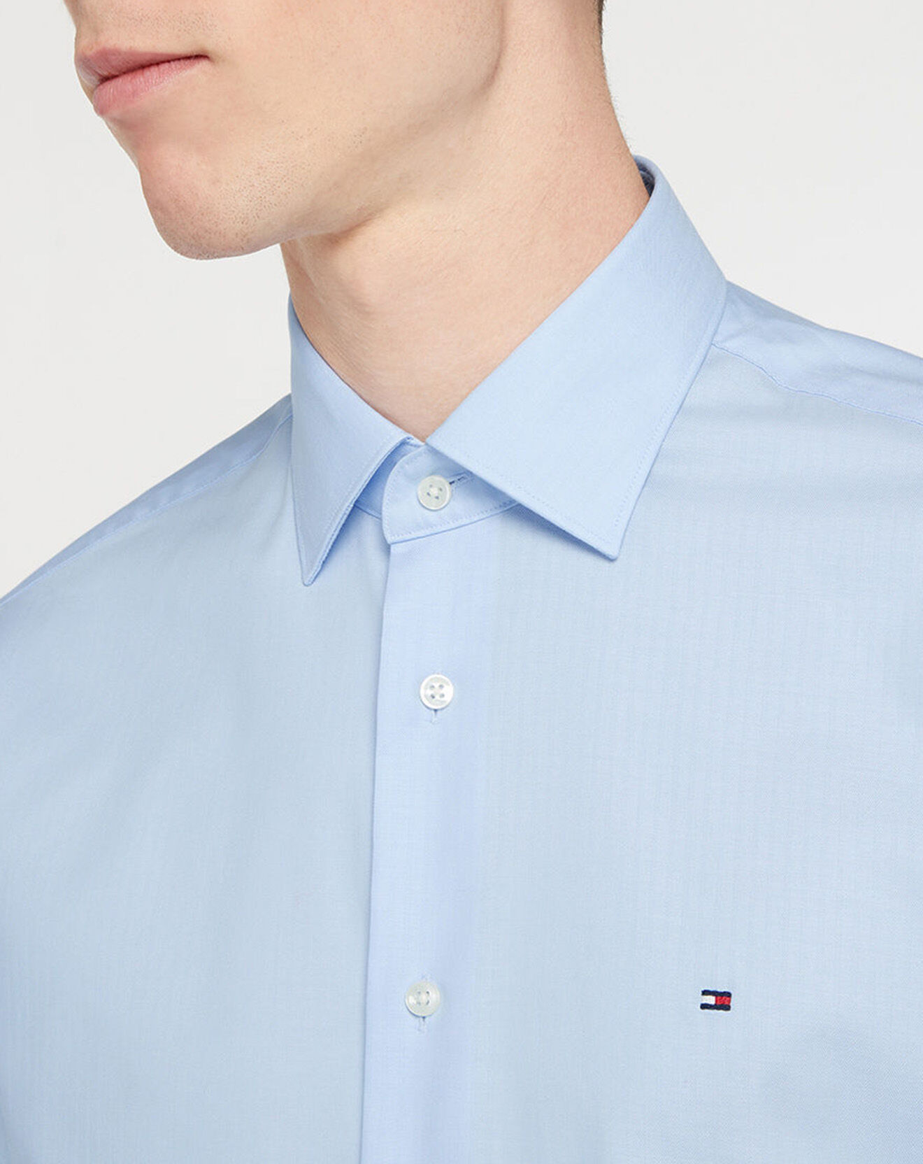 Tommy Hilfiger Chemise Regular en Twill bleu ciel