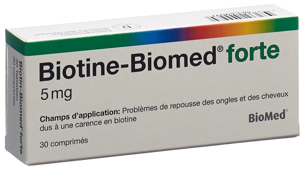 Biotin-Biomed forte Tabl 5 mg Blist 30 Stk