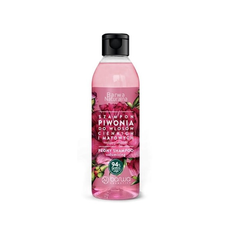 Barwa Naturalna volumegevende haarshampoo Peony 300 ml