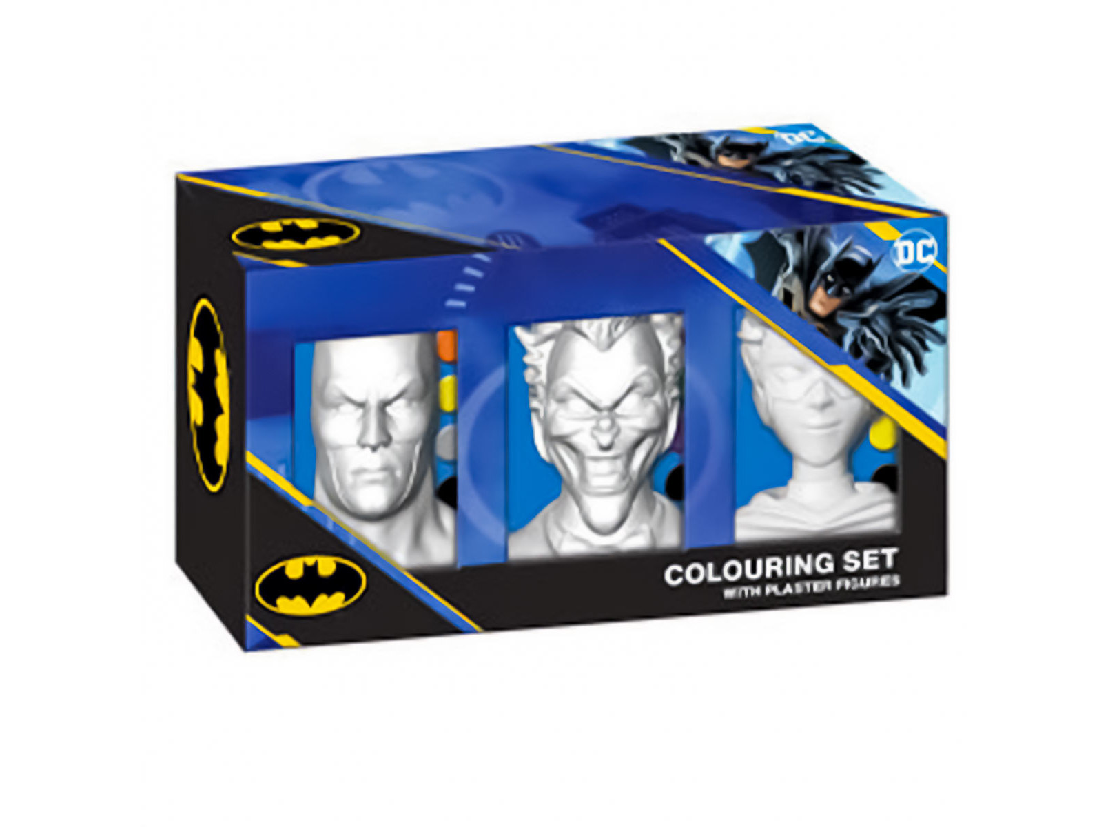 CONJUNTO DE 3 FIGURAS BATMAN PARA PINTAR
