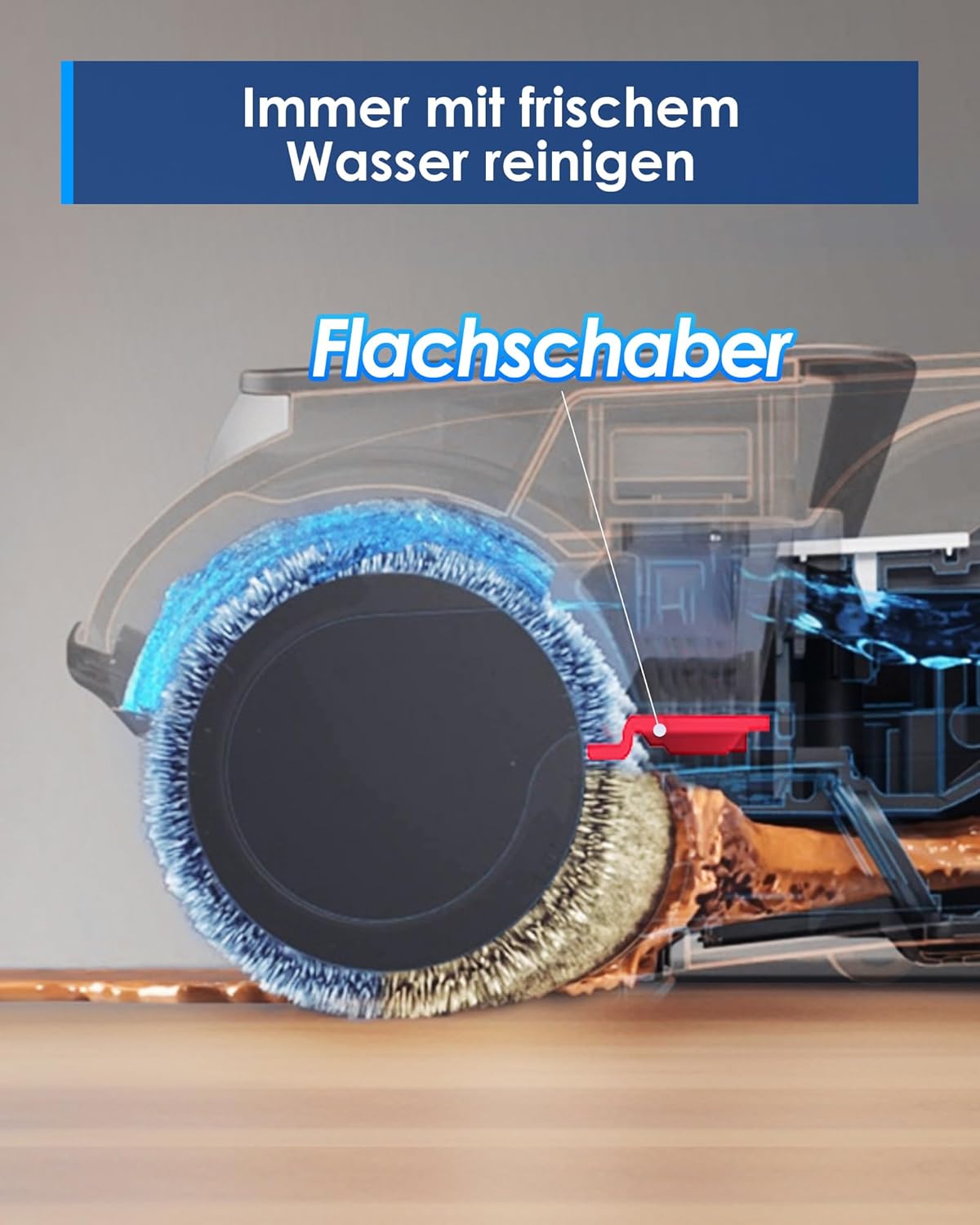 Tineco iFLOOR 5 Breeze Complete Nass Trockensauger, EIN-Schritt-Reinigung für Hartböden, Kantenreinigung