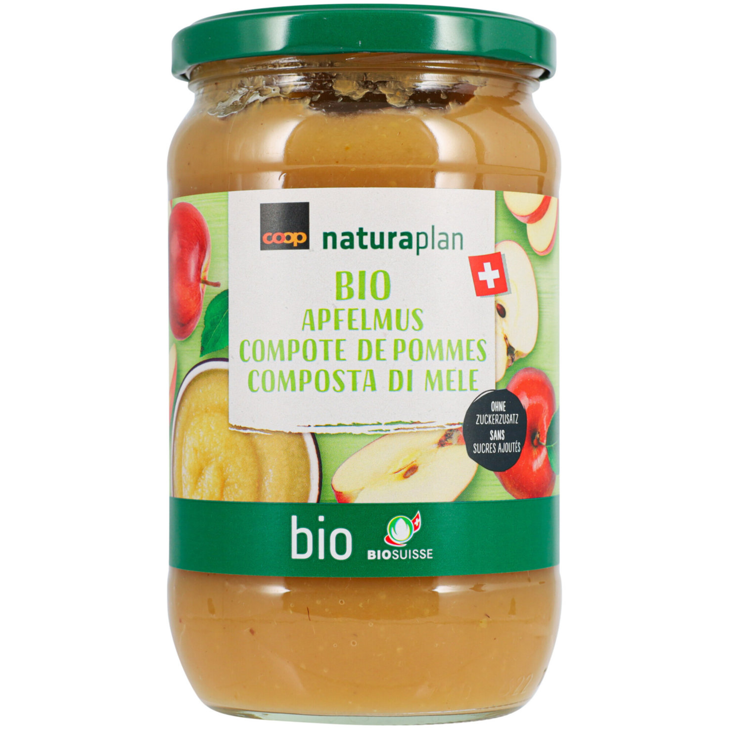 Naturaplan Bio Apfelmus Schweiz ungezuckert