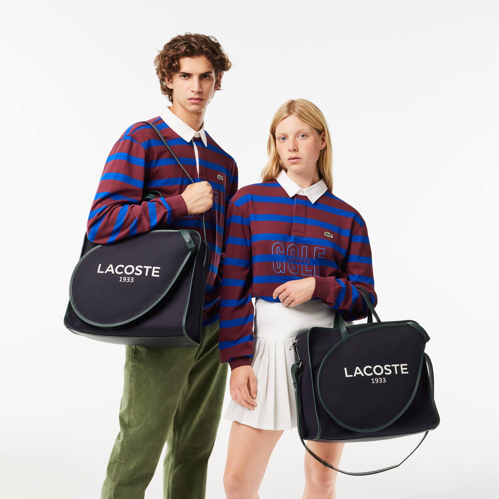 Heritage Canvas Tennis-Tasche aus Textil mit Tennisschläger-Fach Taschen - Blau - Lacoste - Unisex