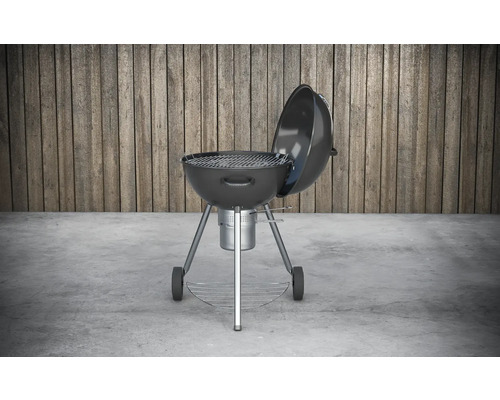 Tenneker® Houtskoolgrill Kettle Grill Black Moon Ø 58 cm Deksel Thermometer en Uitneembare Asbak Zwart