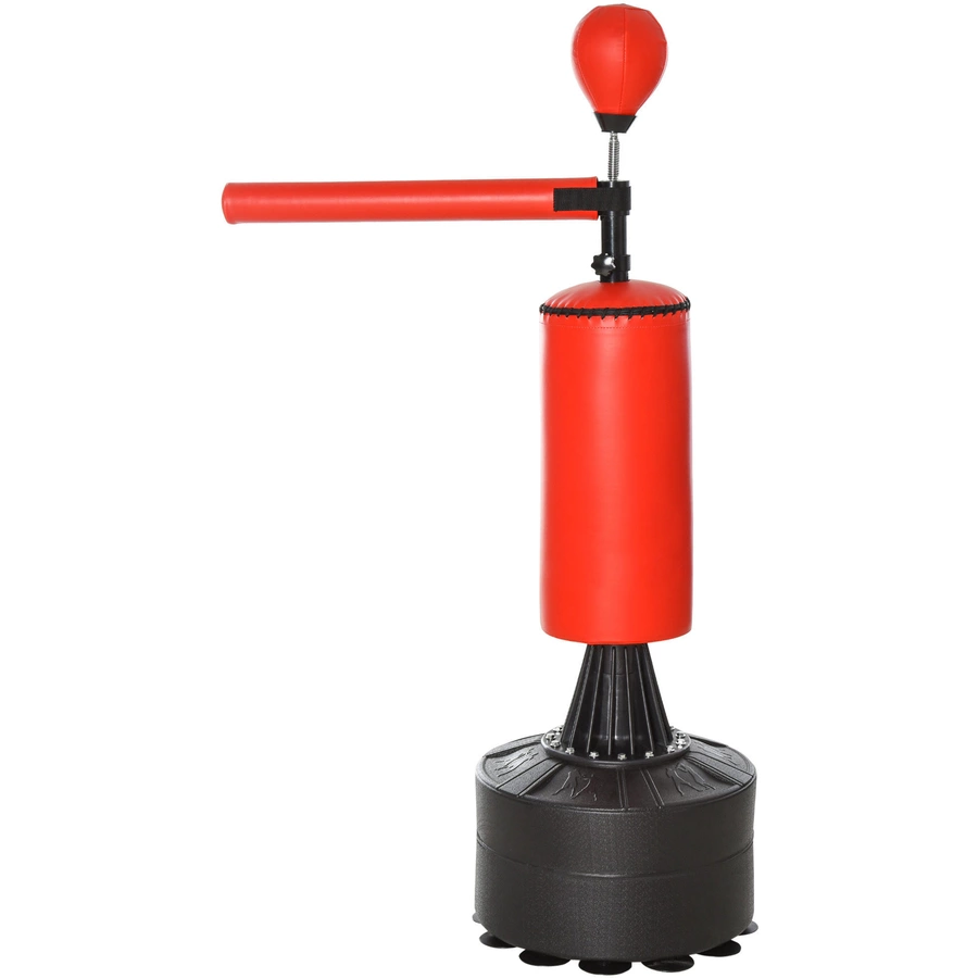 HOMCOM Boxtrainingsgerät mit drehbaren Arm schwarz, rot