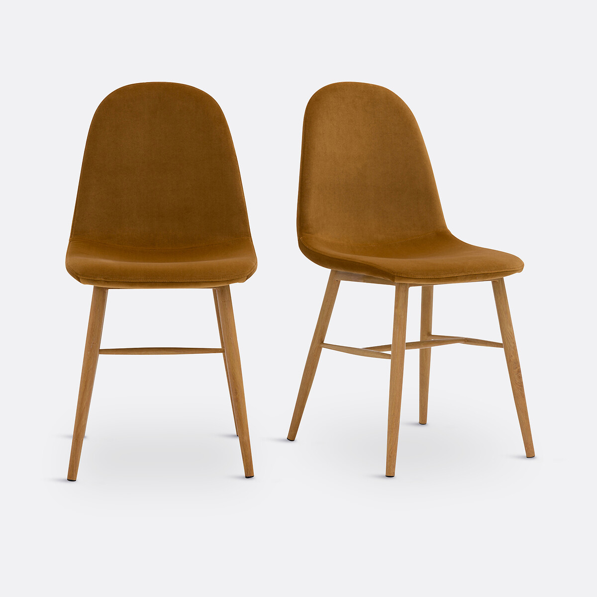 LA REDOUTE INTERIEURS<br>Conjunto de 2 cadeiras de veludo, Polina
