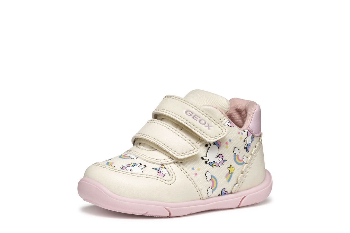 GEOX<br>Tênis respiráveis com velcro, primeiros passos, Zapito