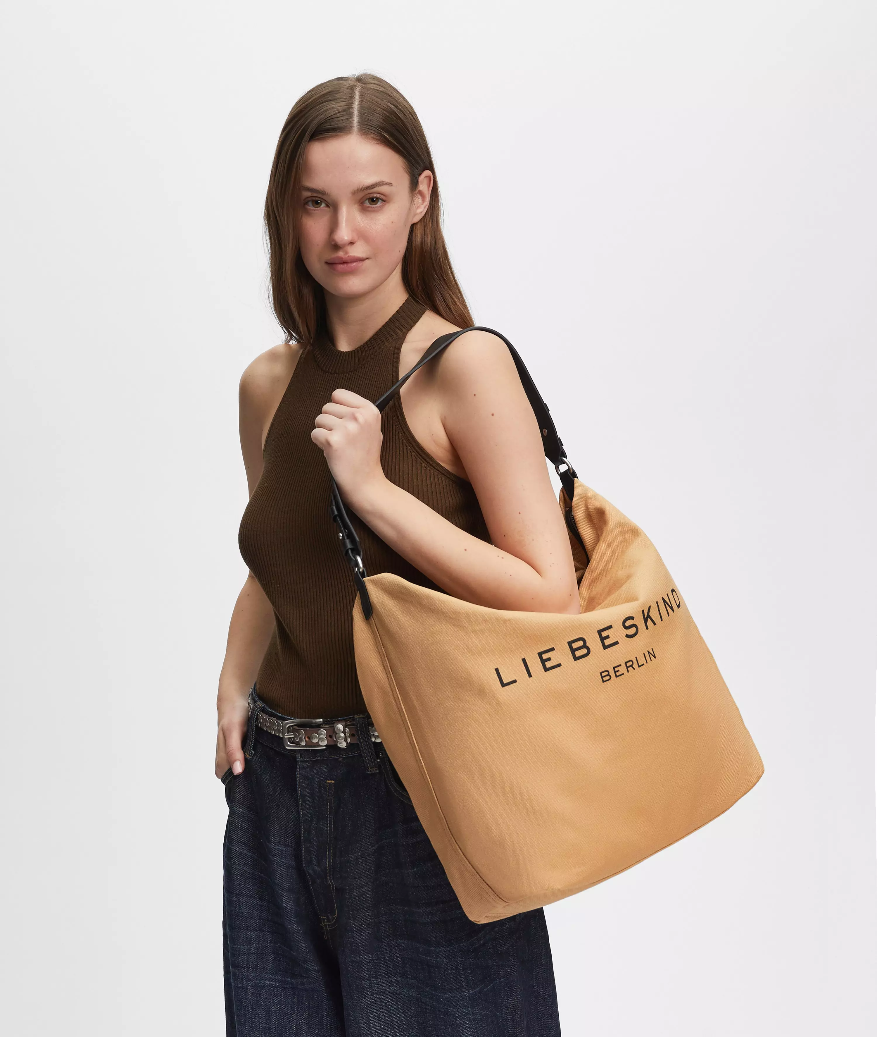 Clea Hobo L Large canvas hobo bag
