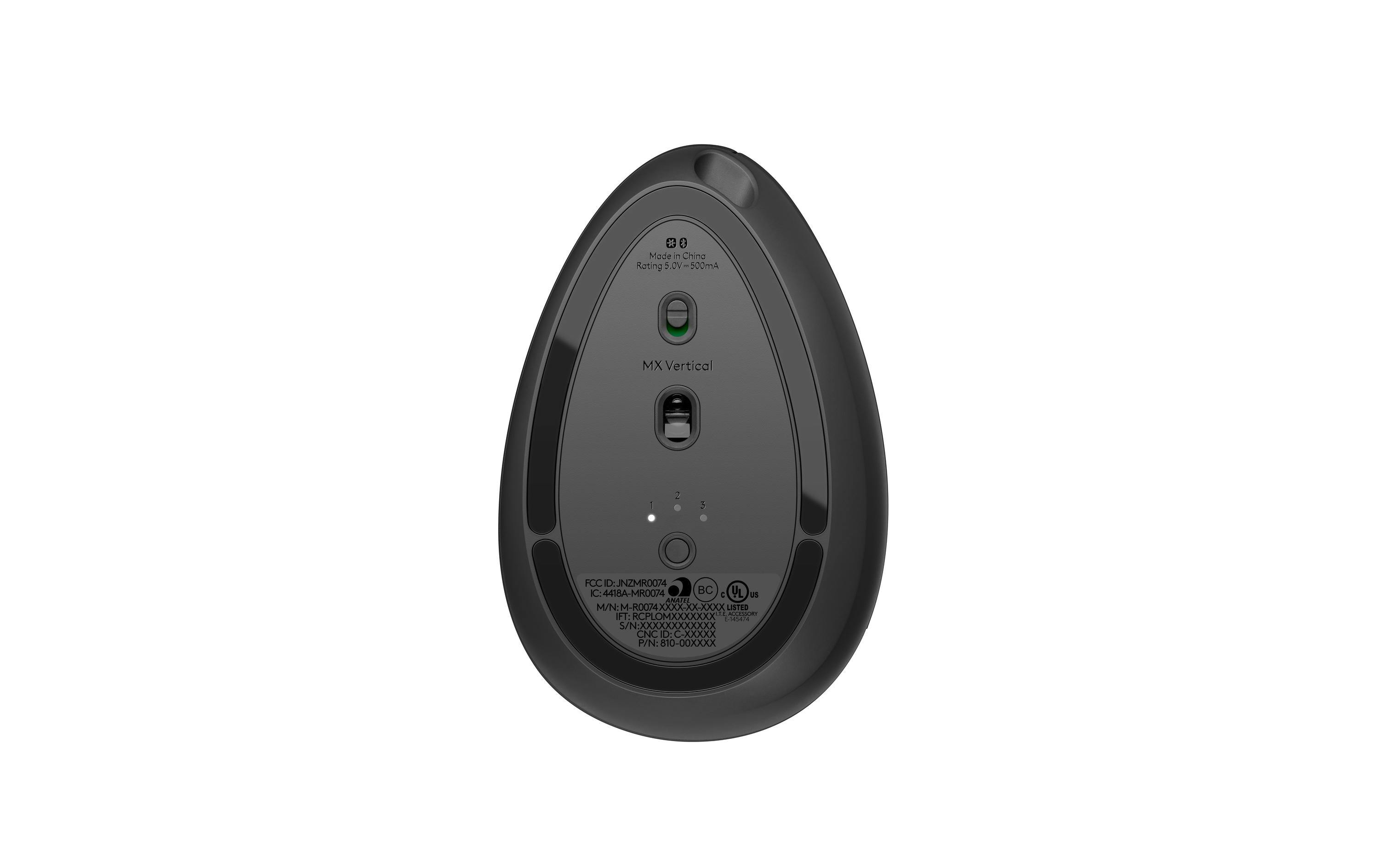 Ergonomische Maus MX VerticalKabellose Maus mit ergonomischer, vertikaler Handpositionierung