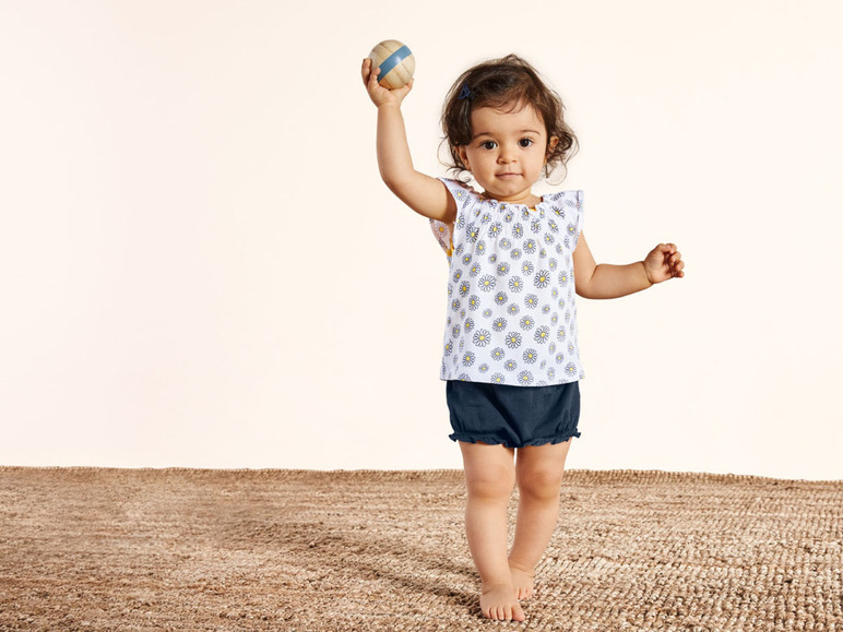 Baby meisjes zomerset 3-delig, van zuiver biologisch katoen