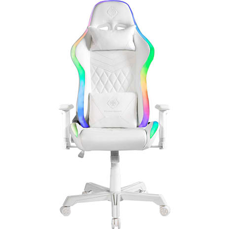 Deltaco RGB gamerstol GAM-080 - hvid