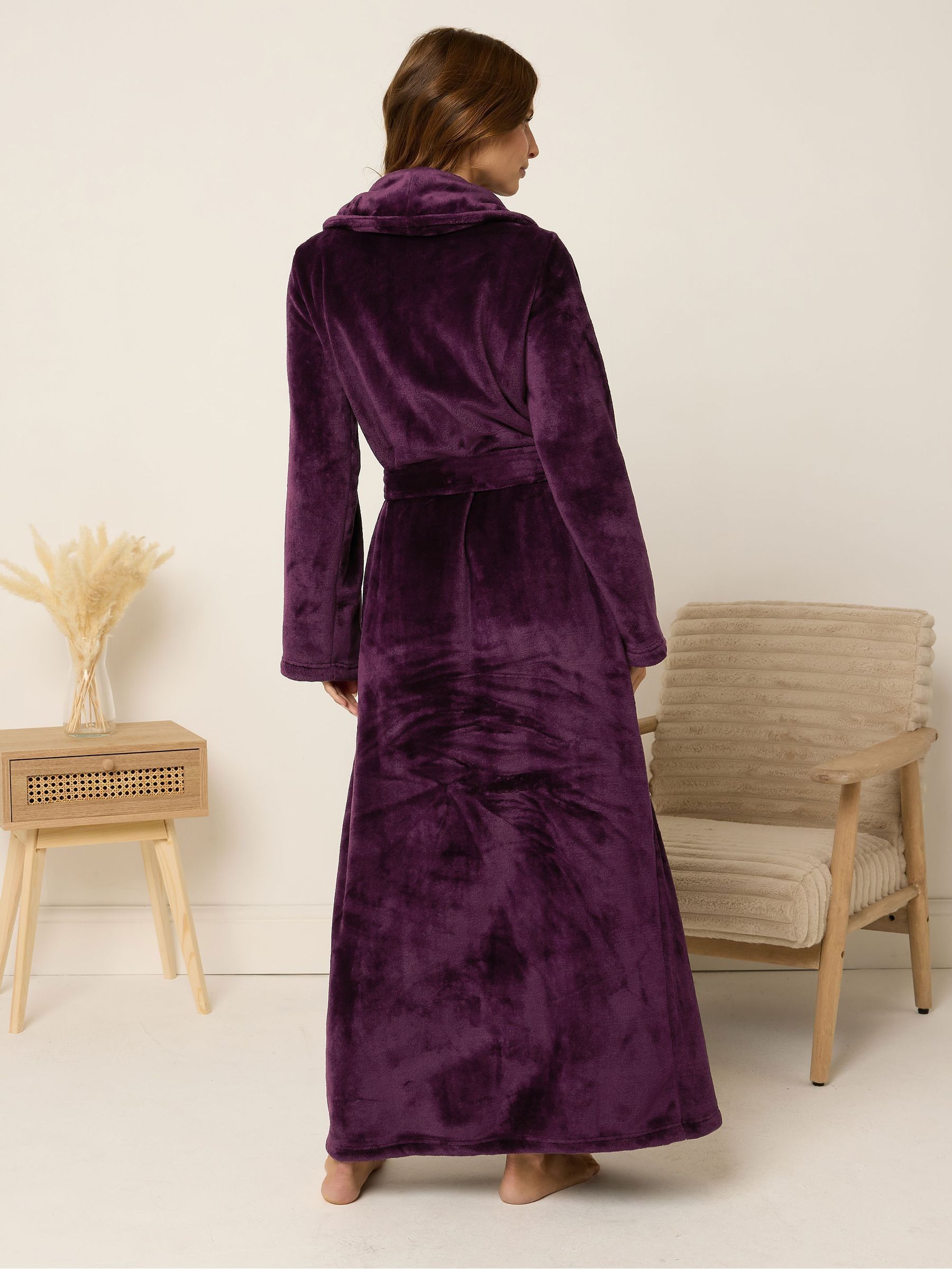 Rood - M&Co Super Luxe Shawl Maxi Robe