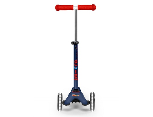 MICRO - Trottinette mini deluxe led - bleu marine