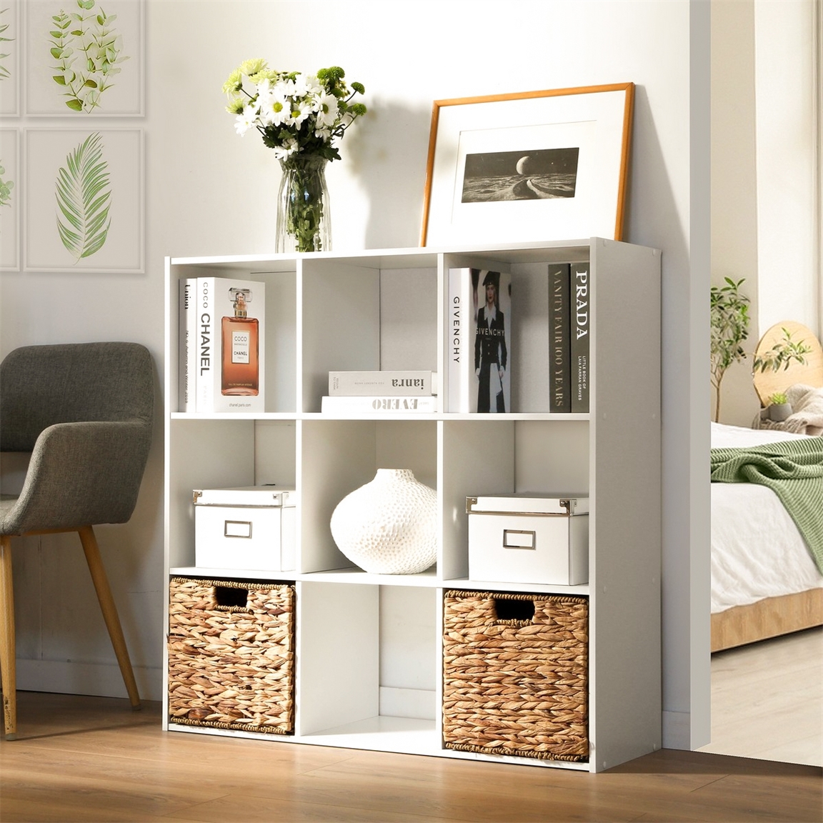 Etagère de rangement 9 cases