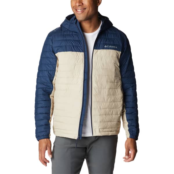 Doudoune randonnée COLUMBIA SILVER FALLS™ HOODED JKT ANCIENT FOSSIL/COLLEGIATE NAVY