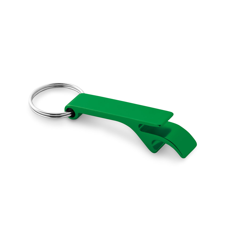 hi!dea 95090 - Porte-clés avec décapsuleur en aluminium recyclé (100% rAL)