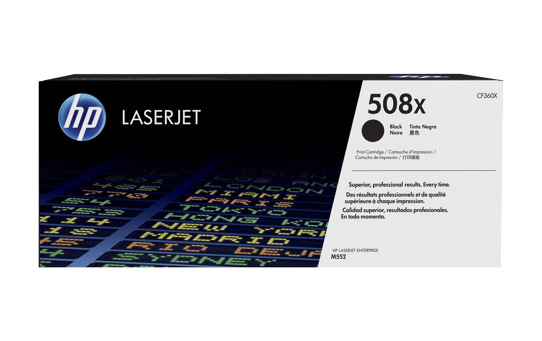 Toner Nr. 508X (CF360X) Black<br>Tonerkartusche