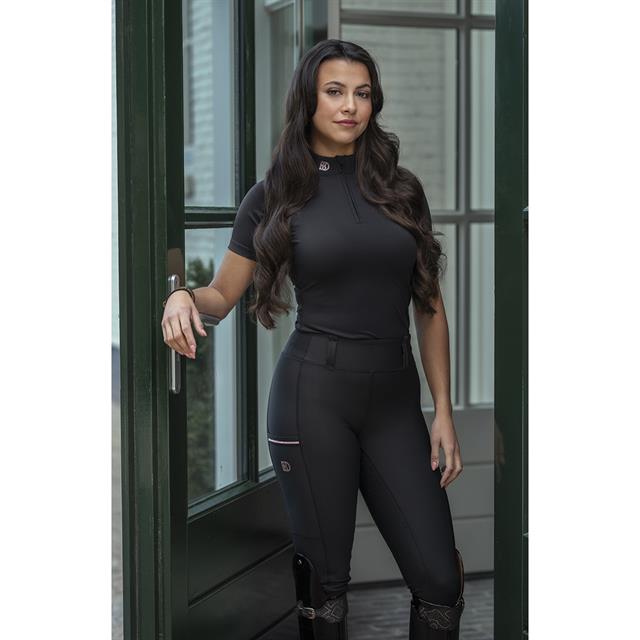 Trainingsshirt BRITT EQUESTRIAN Short Sleeve AW25 Zwart