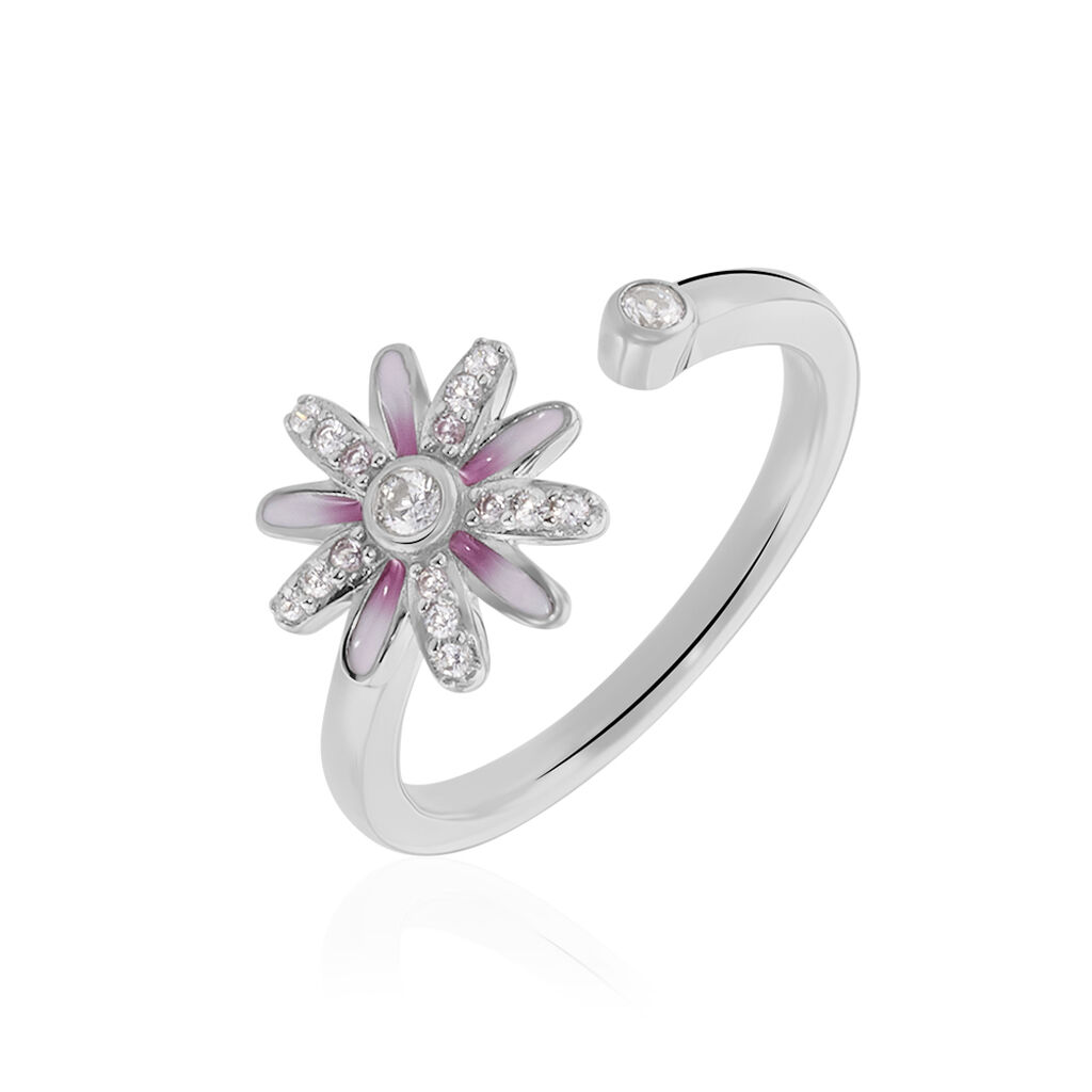 Bague Ambrose Argent Bicolore Oxyde De Zirconium