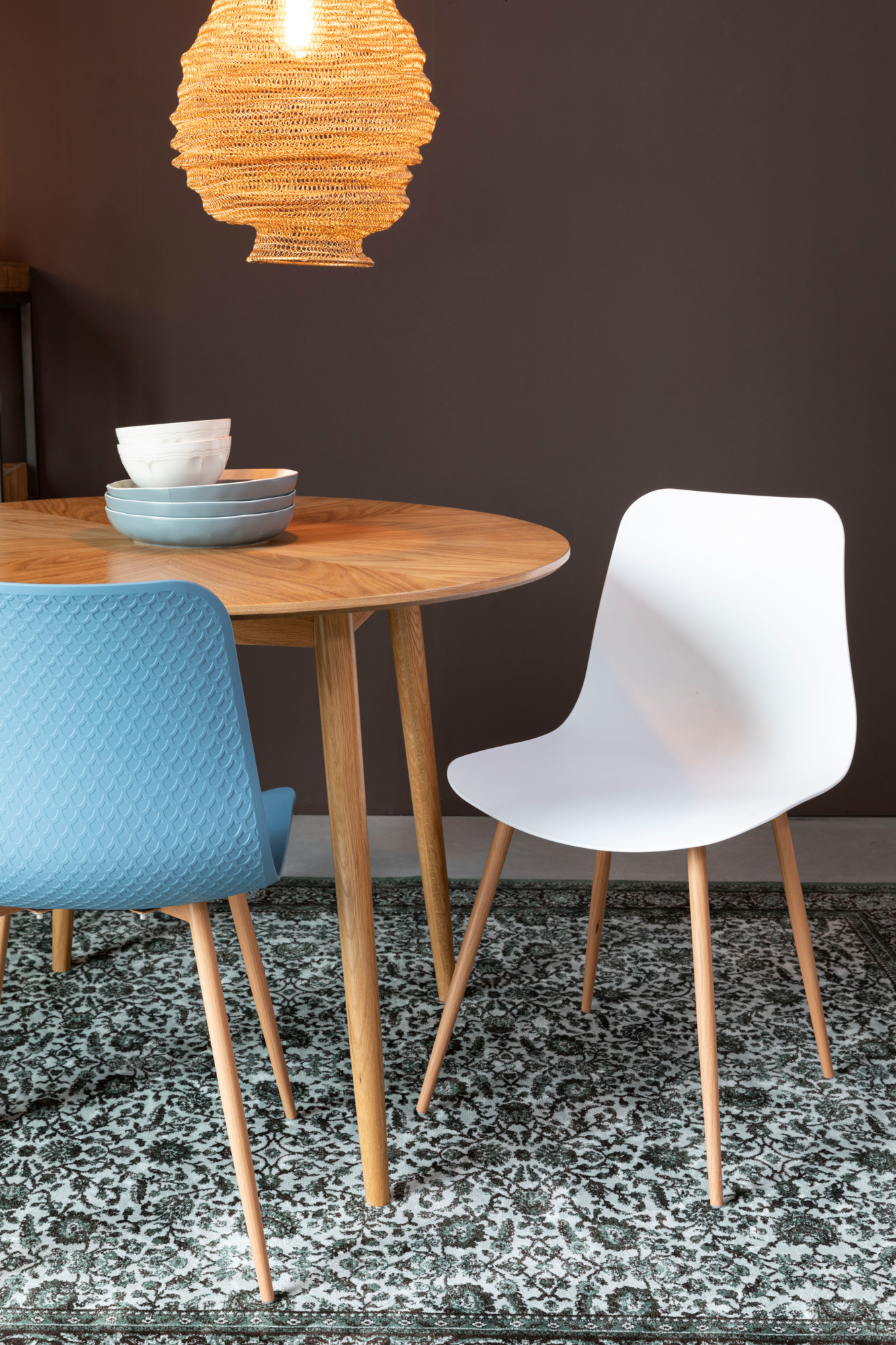 Eettafel Fabio naturel rond 100 cm