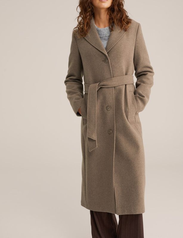 WE Fashion - Dames Jas - Wolmix - Regular Fit