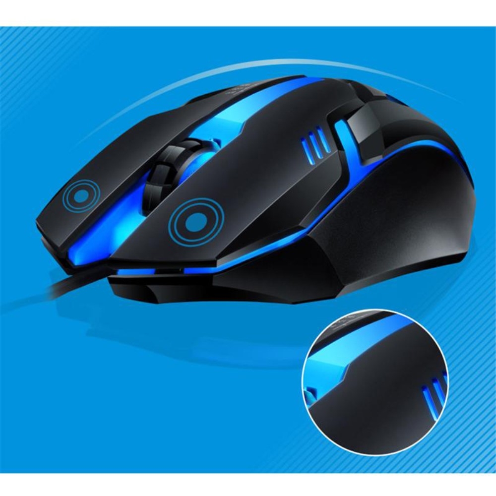 Mechanische Gaming Tastatur mit Hintergrundbeleuchtung (QWERTY)   USB Maus - Schwarz