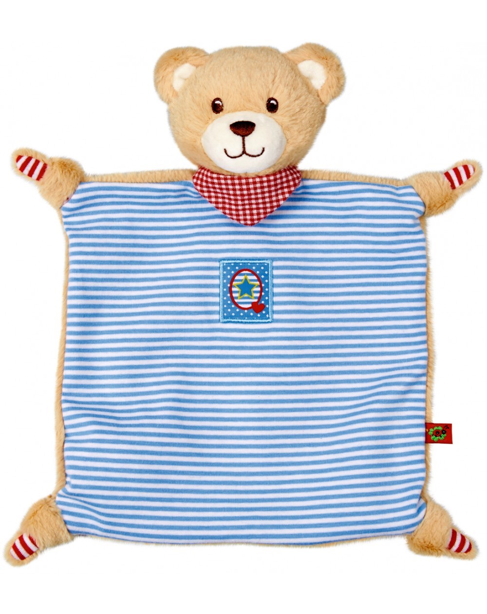Schnuffeltuch TEDDY - BABY GLÜCK in blau