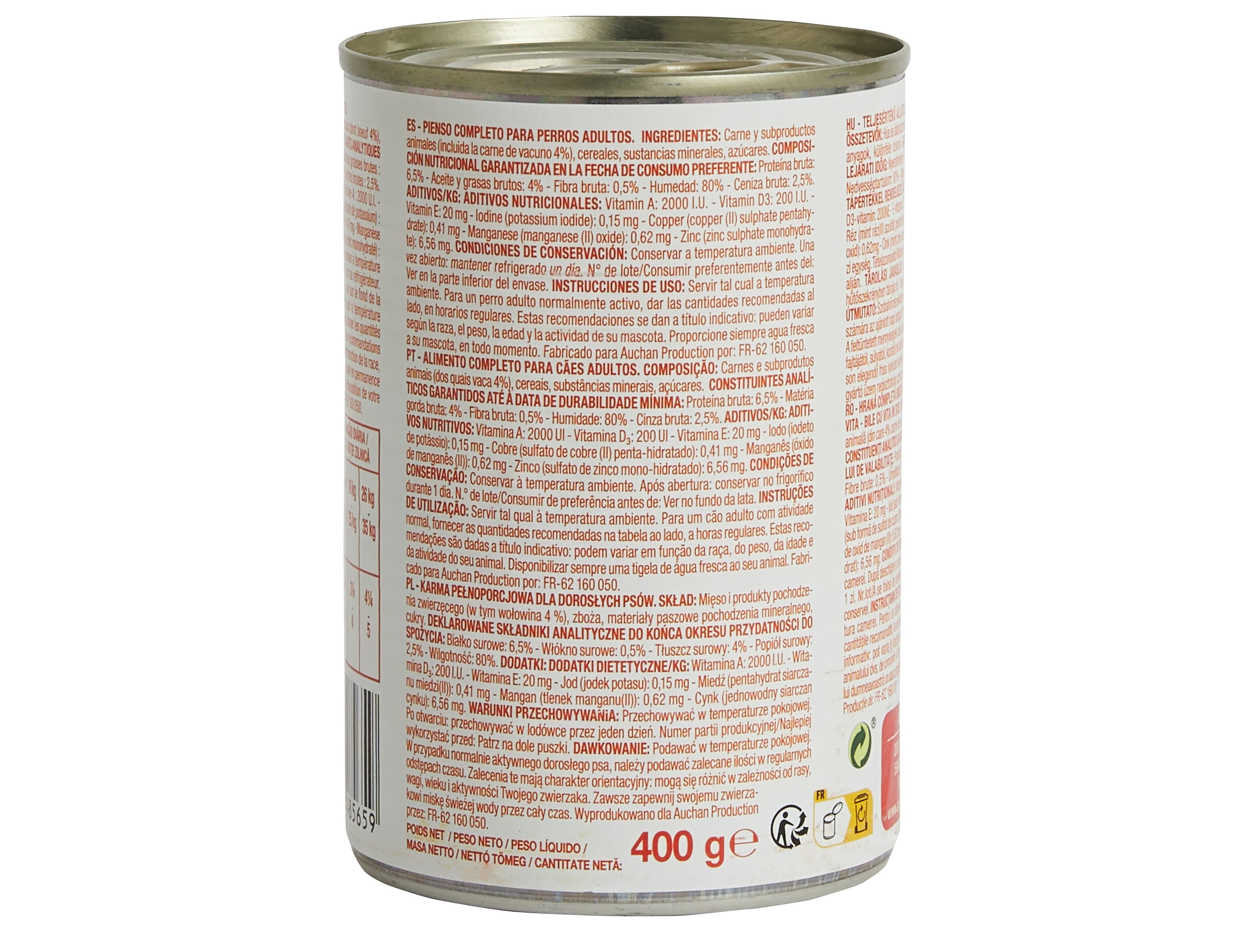 COMIDA HÚMIDA PARA CÃO POLEGAR ALMÔNDEGAS EM MOLHO COM VACA 400G
